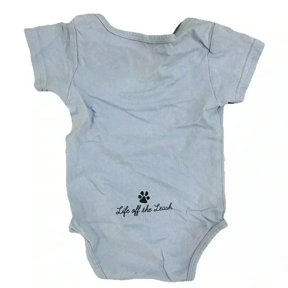 Baby The Black Dog Blue One Piece Size 6 Months - Picture 4 of 4